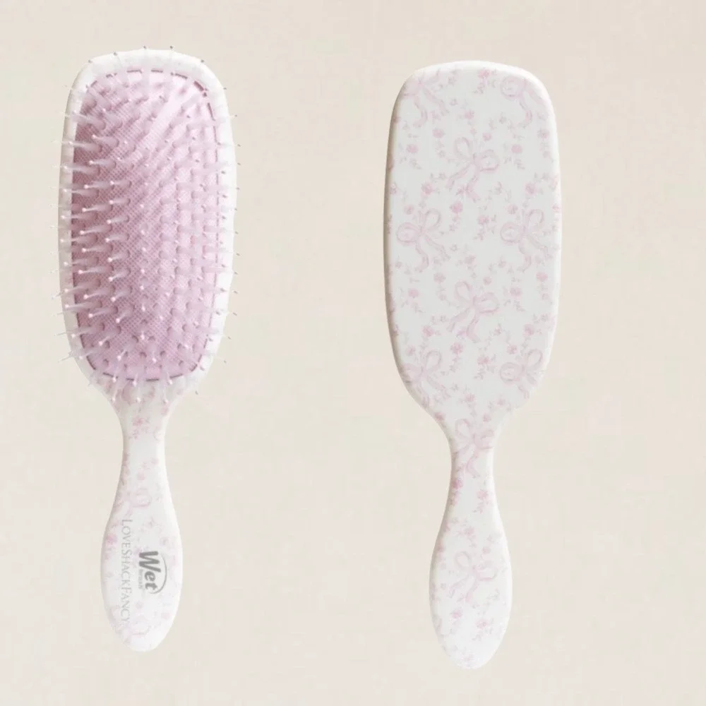 LoveShackFancy x Wet Brush Goody Hair Accessory Set Pink Floral Bows NWT